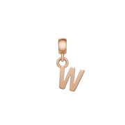 Letter Charm Rose Gold