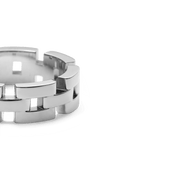 3-Link Ring Silver