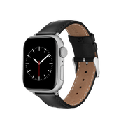 Smartwatch Leather Strap Silver