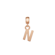 Letter Charm Rose Gold