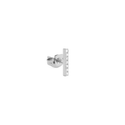 Crystal Bar Stud Silver
