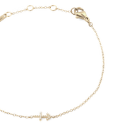 Crystal Zodiac Chain Bracelet Gold