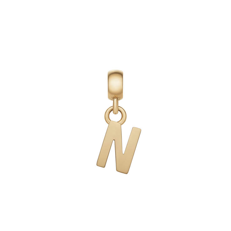 Letter Charm Gold