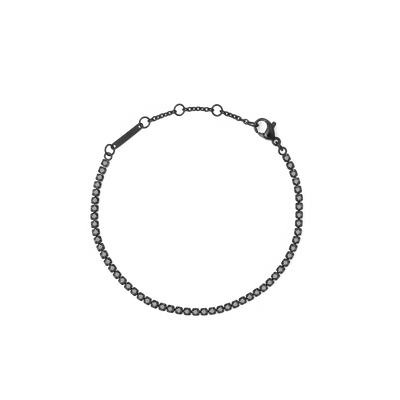 Black Crystal Tennis Bracelet