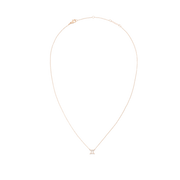 Crystal Zodiac Chain Necklace Rose Gold
