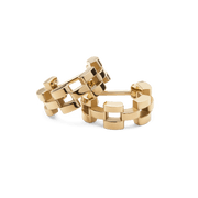 3-Link Earrings Gold