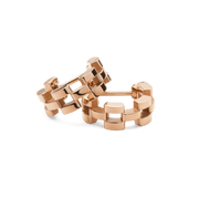 3-Link Earrings Rose Gold