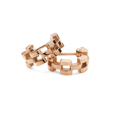 3-Link Earrings Rose Gold
