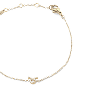Crystal Zodiac Chain Bracelet Gold