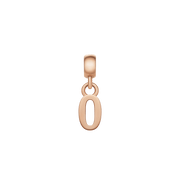 Number Charm Rose Gold