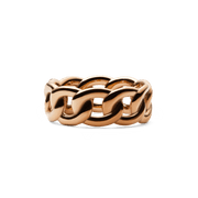 Chunky Chain Ring Rose Gold