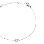 Crystal Zodiac Chain Bracelet Silver