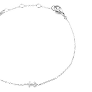 Crystal Zodiac Chain Bracelet Silver