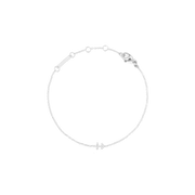 Crystal Zodiac Chain Bracelet Silver