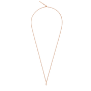 Crystal Number Charm Rose Gold