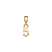 Number Charm Gold