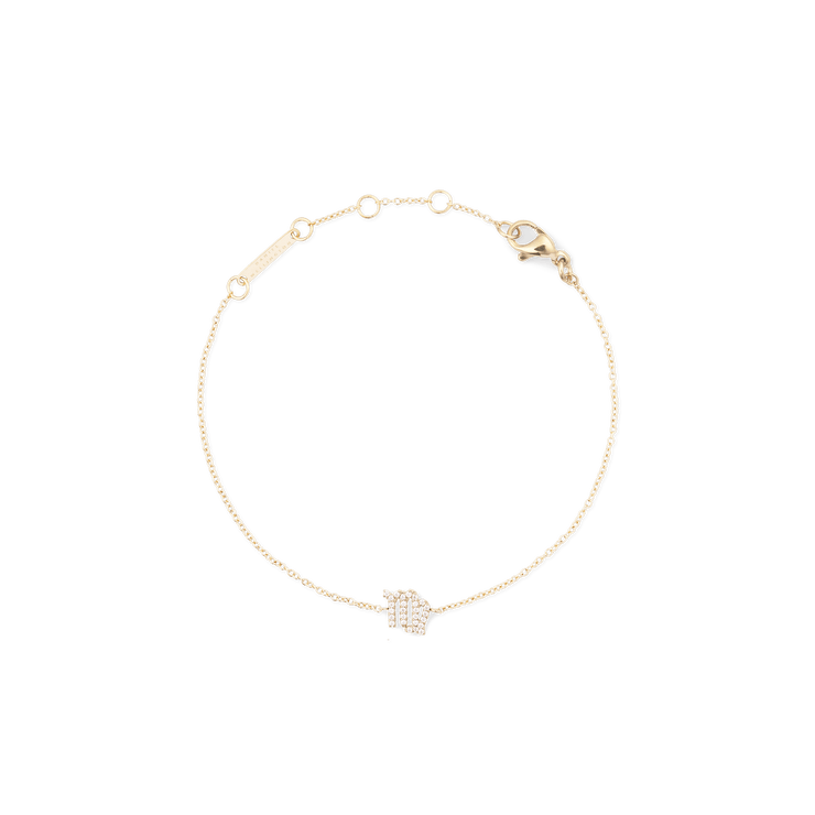 Crystal Zodiac Chain Bracelet Gold