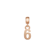 Number Charm Rose Gold