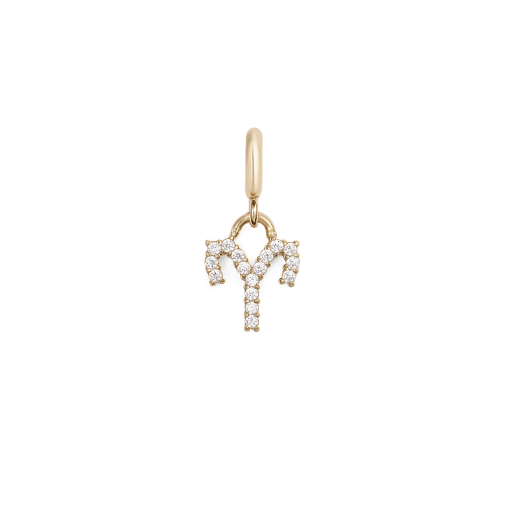Zodiac Watch Charm Gold