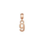 Number Charm Rose Gold