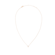 Crystal Zodiac Chain Necklace Rose Gold