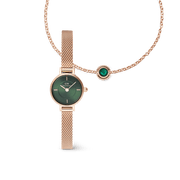 Petite Mini & Bracelet Charm Emerald Set