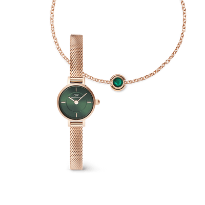 Petite Mini & Bracelet Charm Emerald Set
