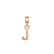 Letter Charm Rose Gold