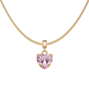 Heart Pink Crystal Charm G