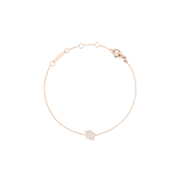 Crystal Zodiac Chain Bracelet Rose Gold
