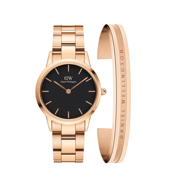 Iconic Link Black  + Elan Bracelet RG