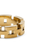 3-Link Ring Gold