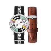 Steven Harrington x DW SET: NATO Multicolor Printed Dial & Strap
