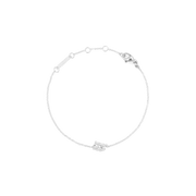 Crystal Zodiac Chain Bracelet Silver