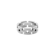 3-Link Ring Silver
