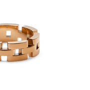 3-Link Ring Rose Gold
