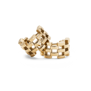 5-Link Earrings Gold
