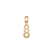 Number Charm Gold