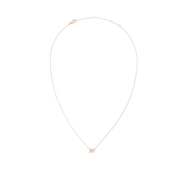 Crystal Zodiac Chain Necklace Rose Gold
