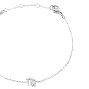 Crystal Zodiac Chain Bracelet Silver