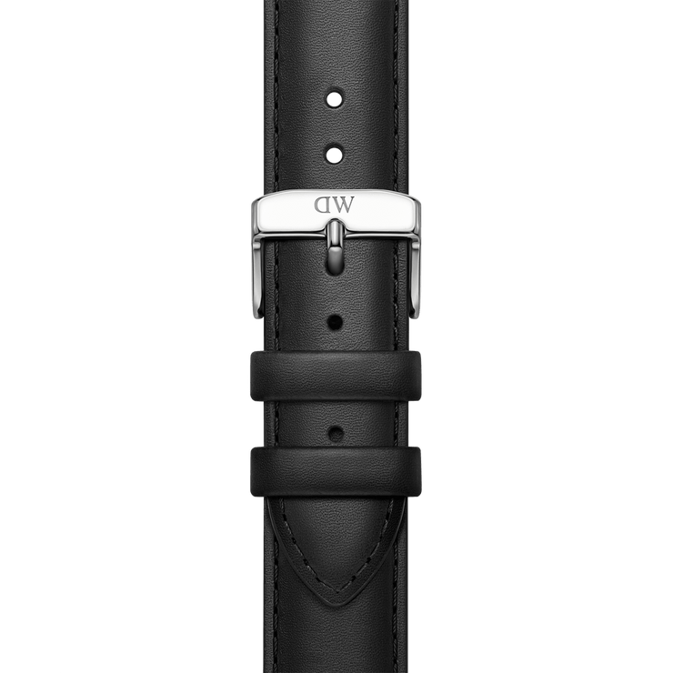 Smartwatch Leather Strap Silver
