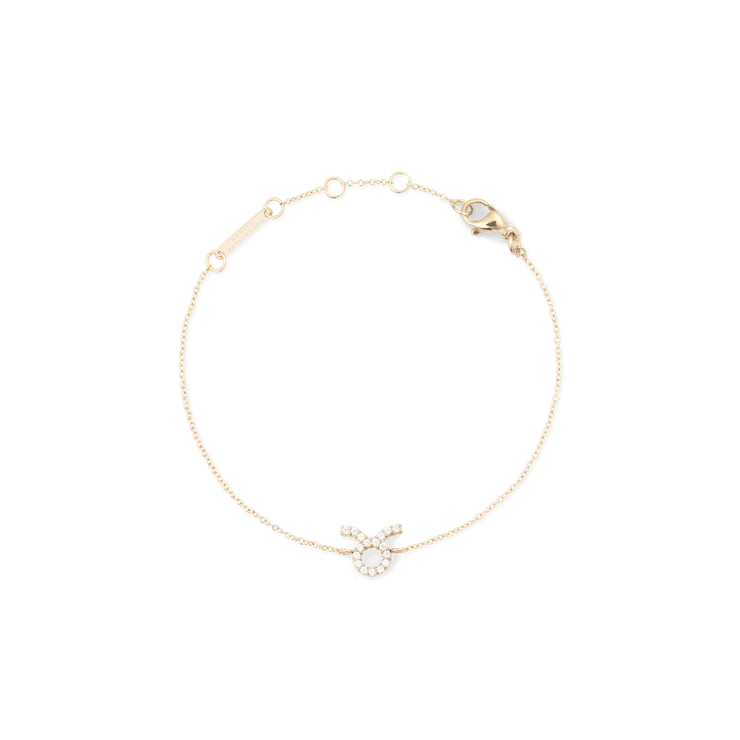 Crystal Zodiac Chain Bracelet Gold