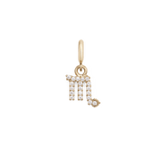Zodiac Watch Charm Gold