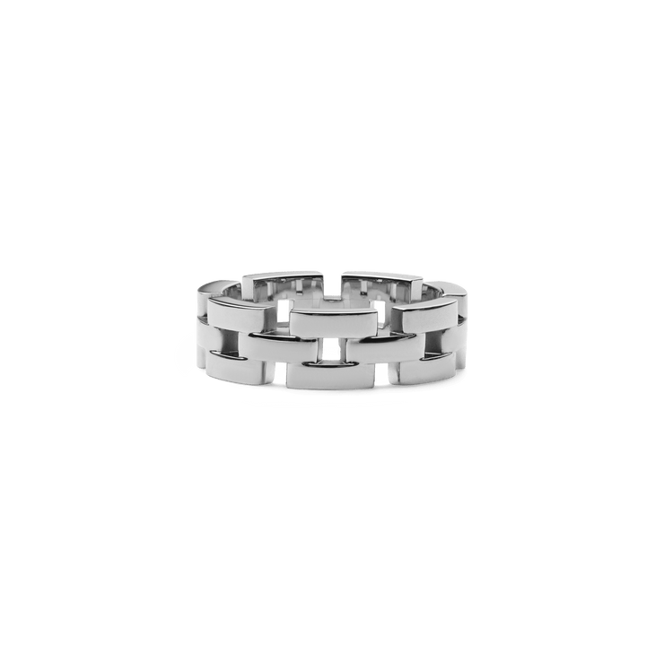 3-Link Ring Silver