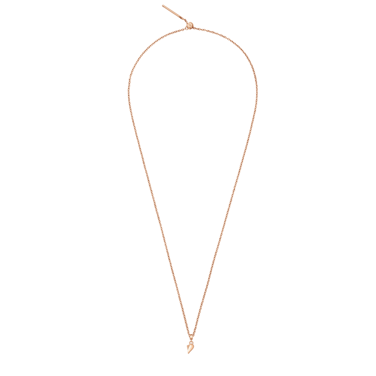 Broken Heart Charm Rose Gold