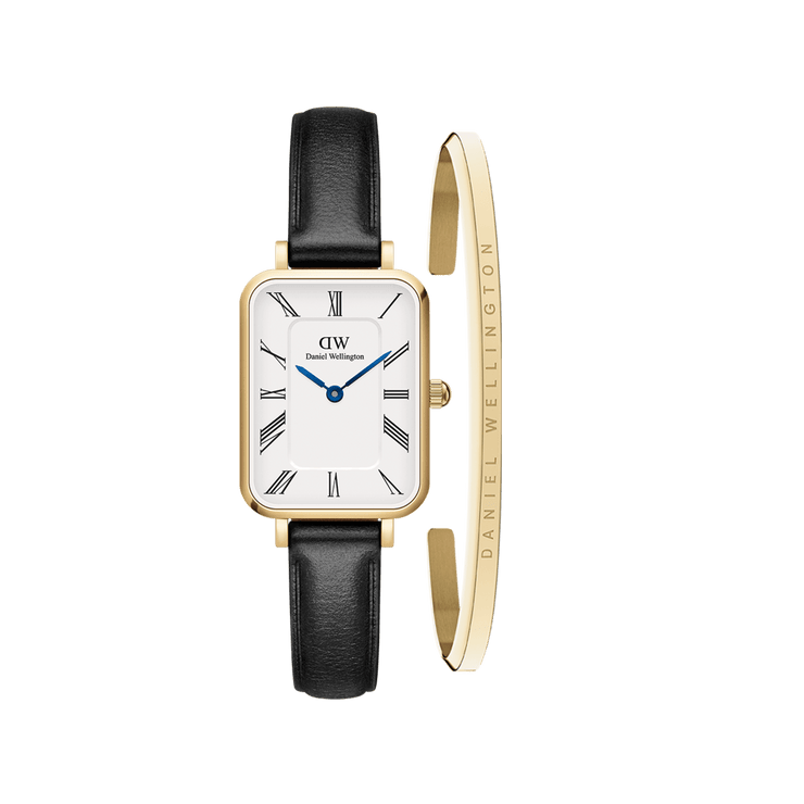 Quadro Roman Numerals Sheffield & Classic Bracelet Gold