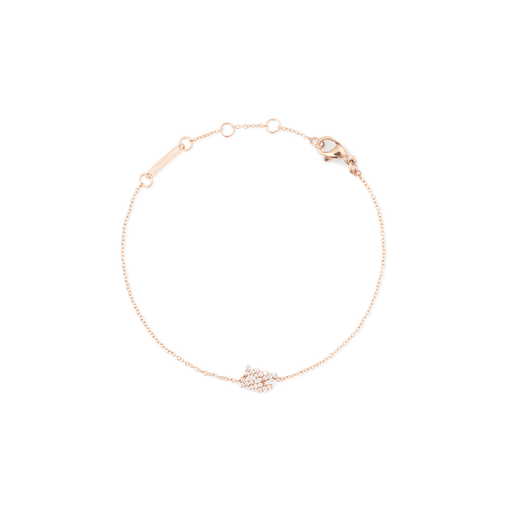 Crystal Zodiac Chain Bracelet Rose Gold