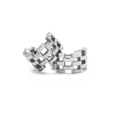 5-Link Earrings Silver
